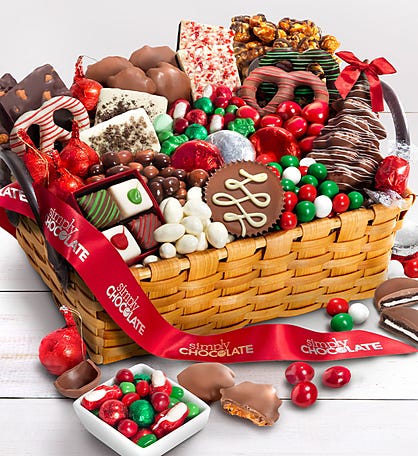 Simply Chocolate® Premier Celebrate the Season Basket